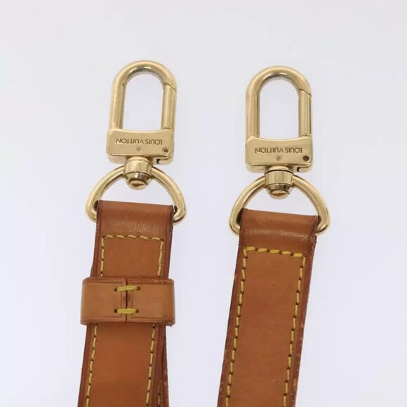 LOUIS VUITTON Adjustable Shoulder Strap Leather 31.5""-38.2"" Beige Auth 89208 - Picture 11 of 13